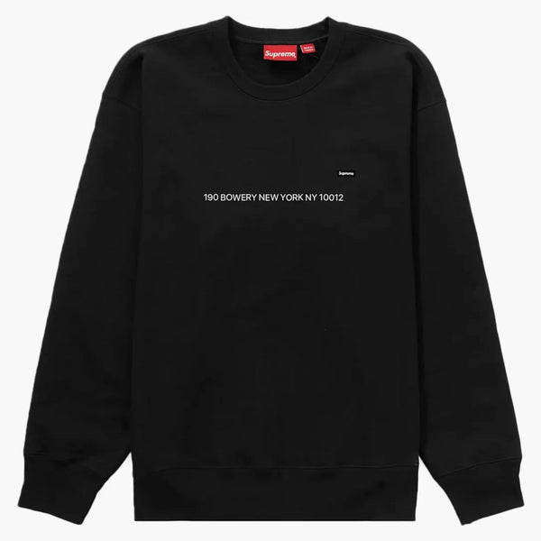 Supreme Small Box Crewneck (new York Shop Exclusive) Black