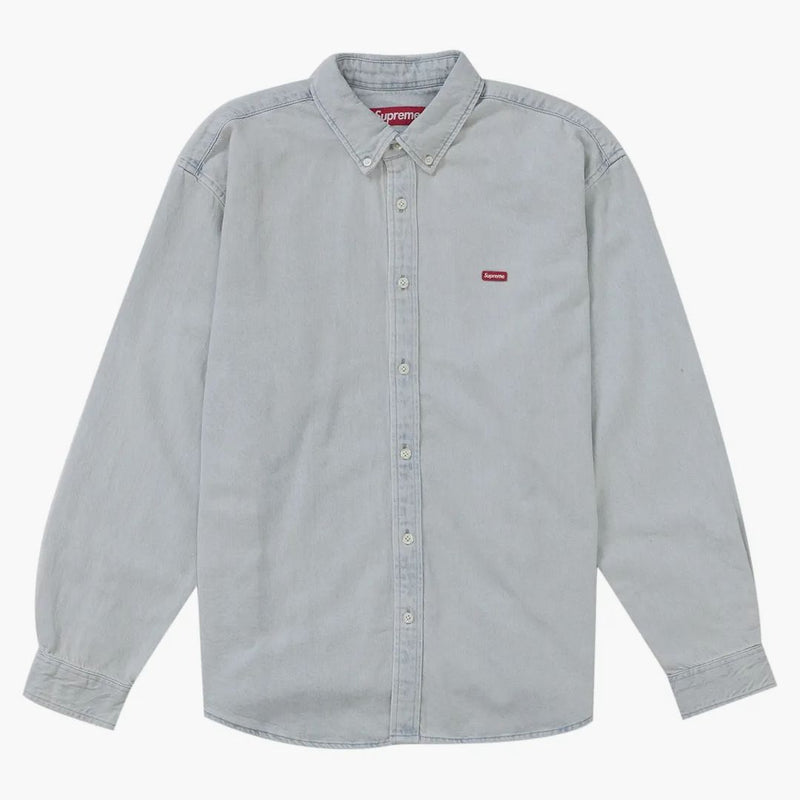Supreme Small Box Denim Shirt (fw25) Light Indigo