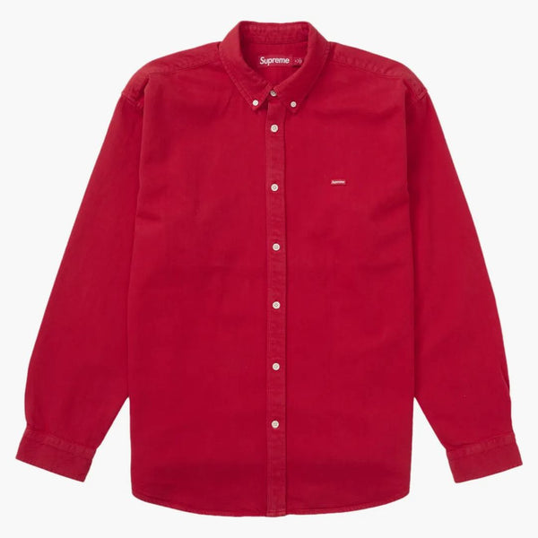 Supreme Small Box Denim Shirt (fw25) Red