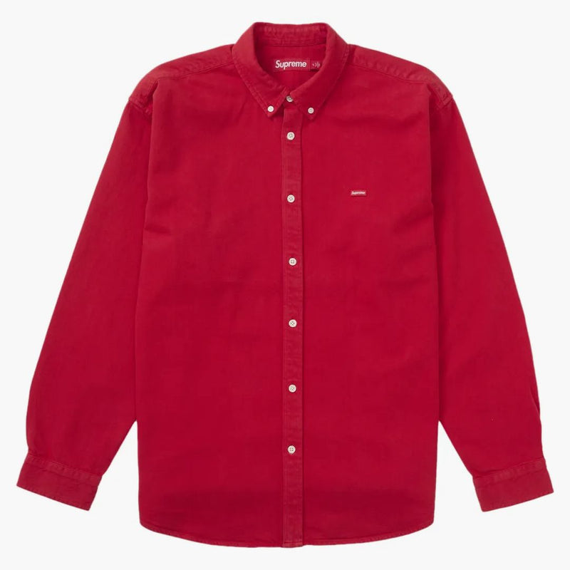 Supreme Small Box Denim Shirt (fw25) Red