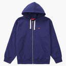 Supreme Small Box Drawcord Zip Up Sweinshirt Washed Navy