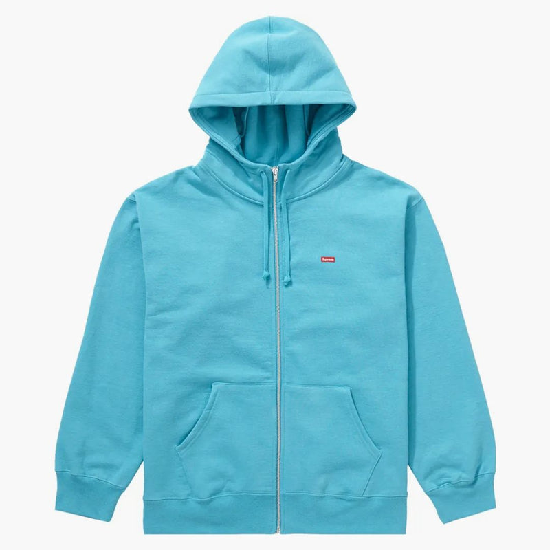 Supreme Small Box Facemask Zip Up Hooded Sweatshirt (fw21) Cyan