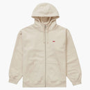 Supreme Small Box Facemask Zip Up Hooded Sweatshirt (FW21) Natural