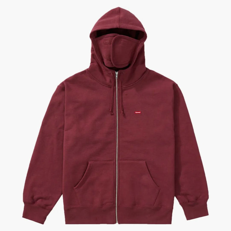 Supreme Small Box Facemask Zip Up Hooded Sweatshirt (fw21) Plum