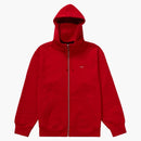 Supreme Small Box Facemask Zip Up Hooded Sweatshirt Red