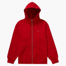Supreme Small Box Facemask Zip Up Hooded Sweatshirt Red