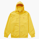 Supreme Small Box Facemask Zip Up Hooded Sweatshirt Yellow