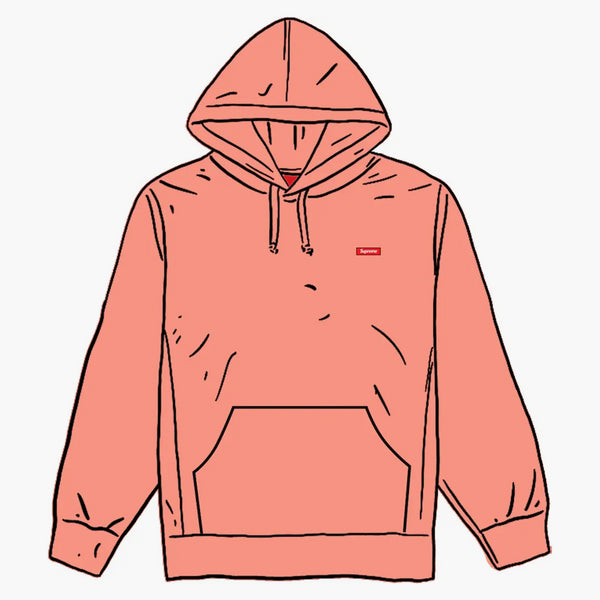 Supreme Small Box Hooded Sweatshirt Dusty Coral