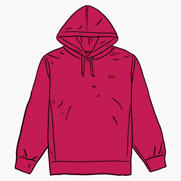 Supreme Small Box Hooded Sweatshirt Fuchsia