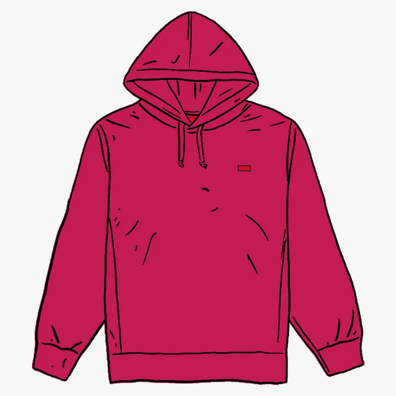 Supreme Small Box Hooded Sweatshirt Fuchsia