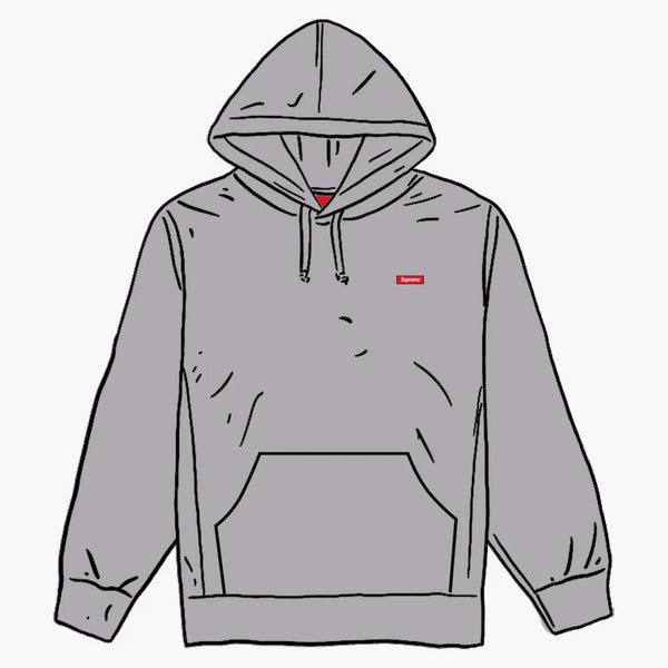 Supreme Small Box Hooded Sweatshirt Grey