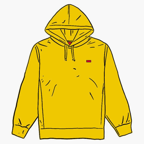 Supreme Small Box Hooded Sweatshirt Lemon