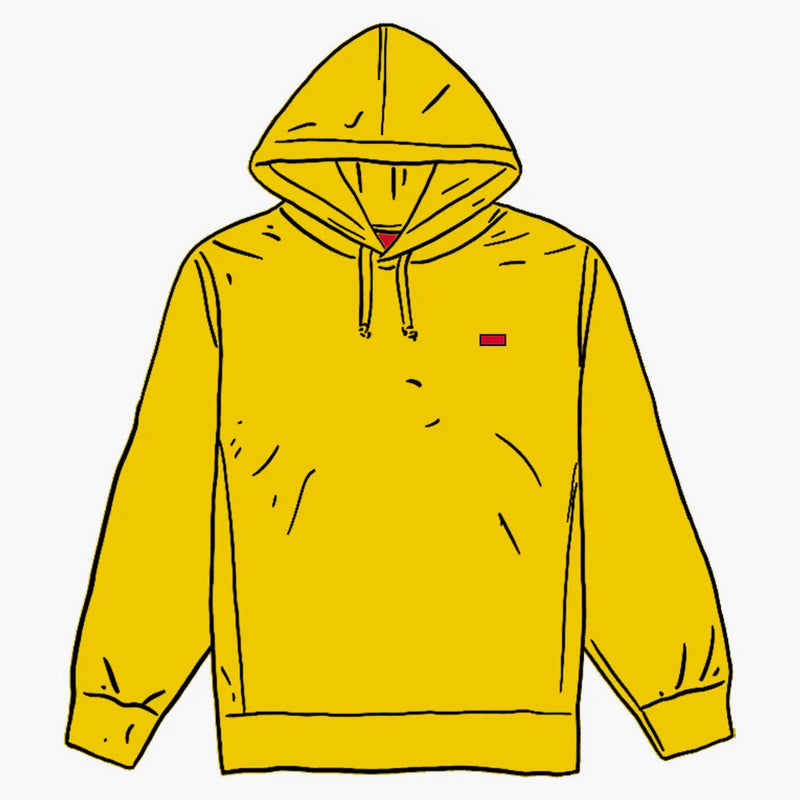 Supreme Small Box Hooded Sweatshirt Lemon