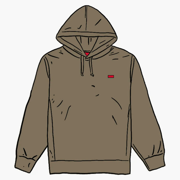 Supreme Small Box Hooded Sweatshirt Light Olive