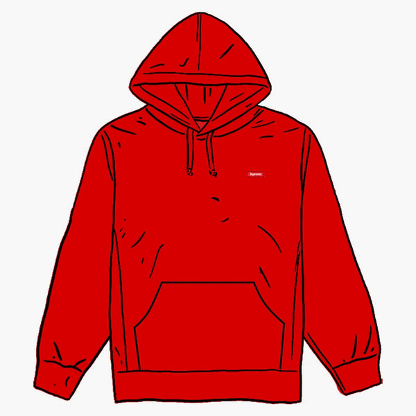 Supreme Small Box Hooded Sweatshirt Red
