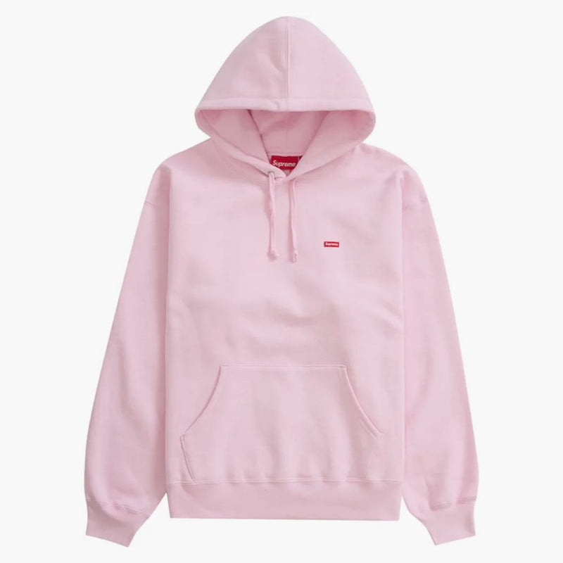 Supreme Small Box Shooded Selda con cappuccio (SS24) rosa chiaro