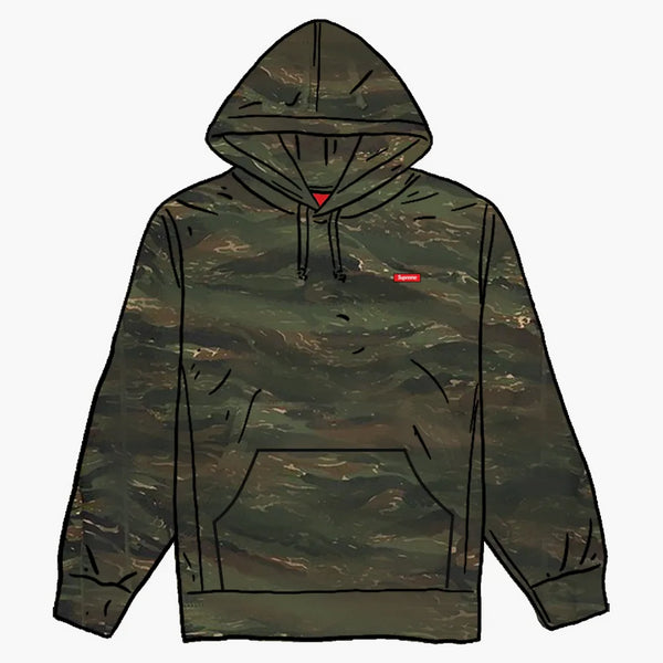 Supreme Small Box Hooded Sweatshirt Tigerstripe Camo