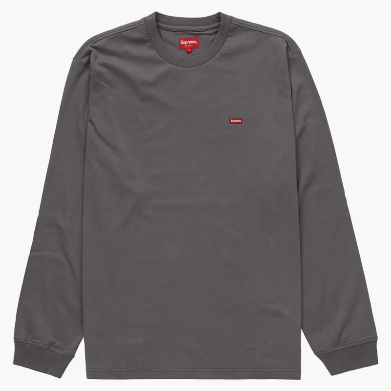 Supreme Small Box L/S Tea (FW22) Charcoal