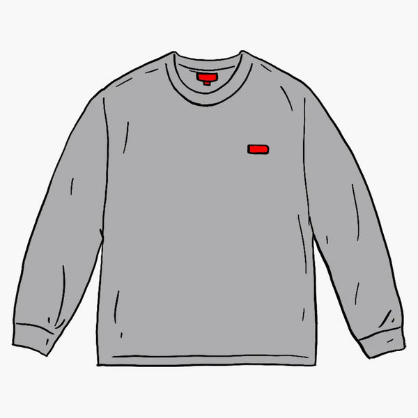 Supreme small box L/s l/s tea gray