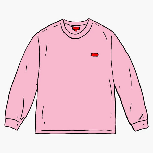 Supreme small box L/s tea pink