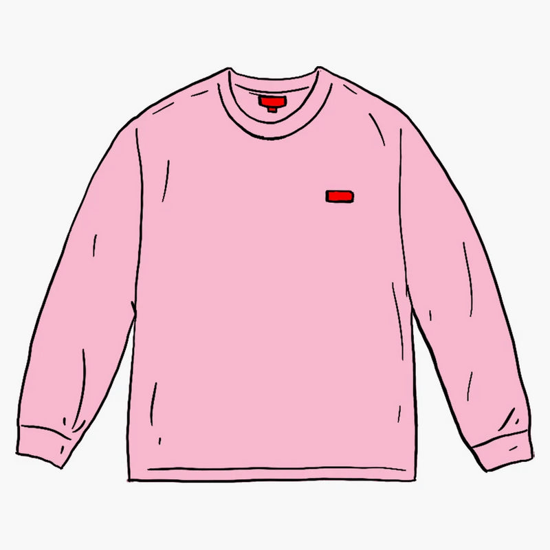Supreme small box L/s tea pink
