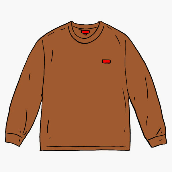 Supreme small box L/s tea (SS21) Rust