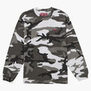 Supreme Small Box L/S Tea (SS25) Snow Camo