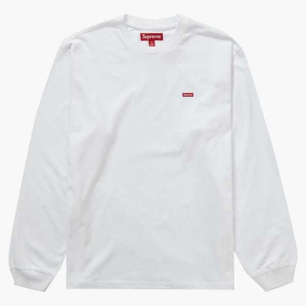 Supreme Small Box L/S Tee White