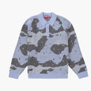 Supreme Small Box Polo Sweater (FW24) Blue Camo