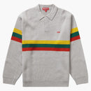 Supreme Small Box Polo Sweater Gray