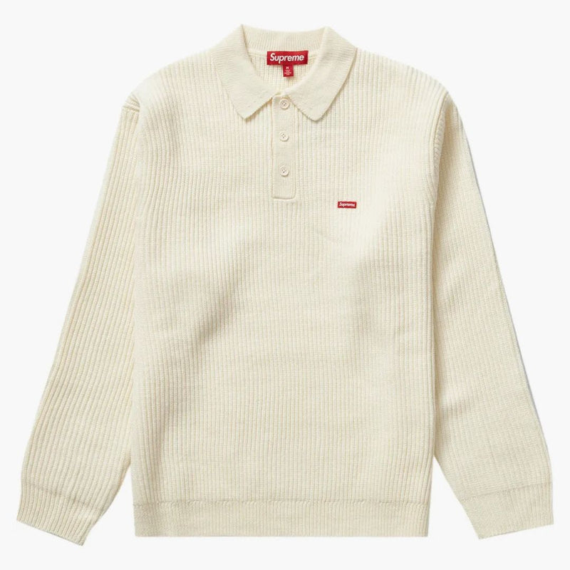 Supreme Small Box Polo Sweater Ivory