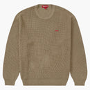 Supreme Small Box Ribbed Sweater Tan