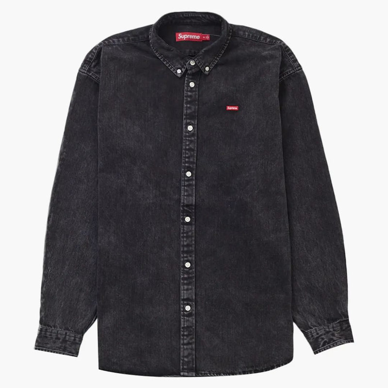 Supreme Small Box Shirt (SS24) tvättade svart