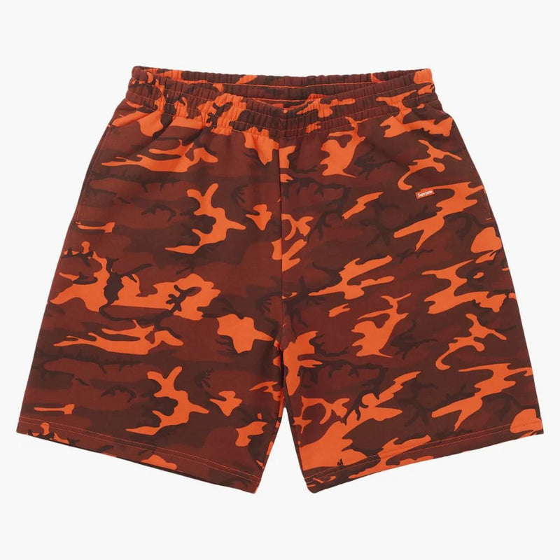 Supreme Small Box Sweatshort (SS25) Bright Orange Camo