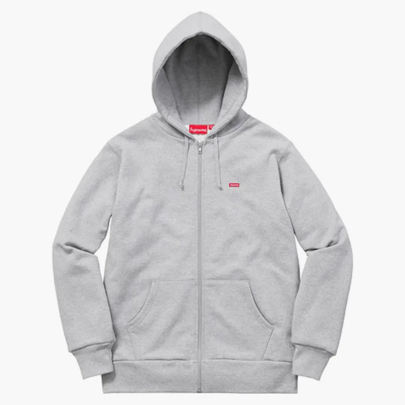 Nejvyšší malá krabička tepelný zip Up Hoodie Heather Grey