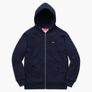 Supreme Small Box Termal Zip Up Hoodie Navy