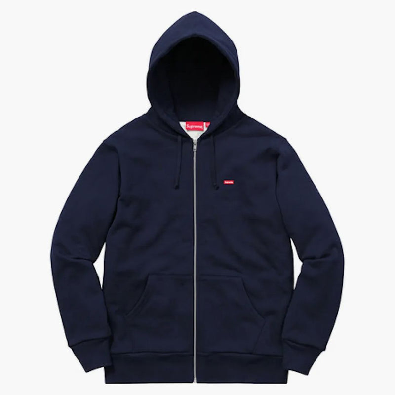 Nejvyšší malá krabička Thermal Zip Up Hoodie Navy