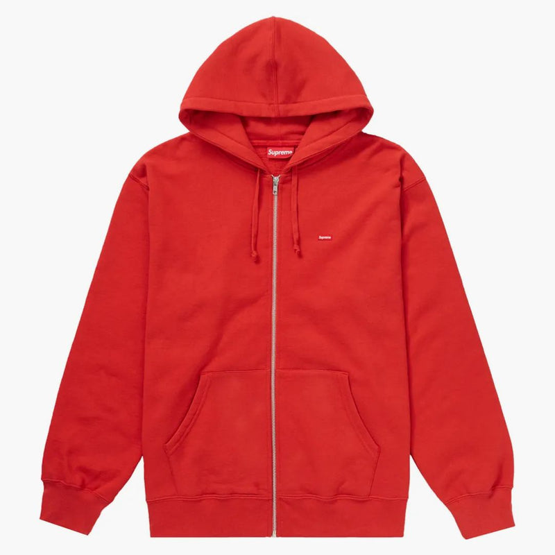 Supreme Small Box Zip Up Hooded Sweatshirt Burnt Red