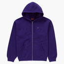 Supreme Small Box Zip Up Hooded Sweatshirt (fw24) Purple