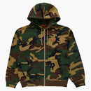 Supreme Small Box Zip Up Hooded Sweatshirt (FW24) Woodland Camo