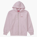 Supreme Small Box Zip Up Hooded Sweatshirt Light Pink