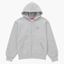 Supreme Small Box Zip Up Hooded Sweatshirt (SS25) Heather Gray