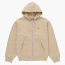 Supreme Small Box Zip Up Hooded Sweatshirt (SS25) Tan