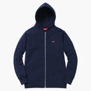 Supreme Small Box Zip Up Sweatshirt Navy