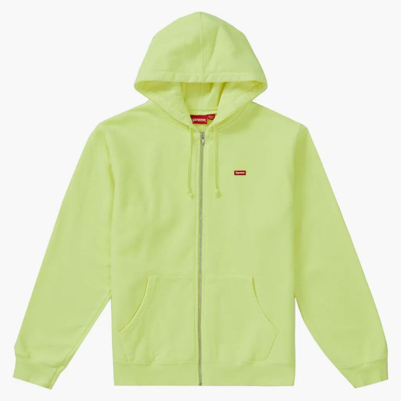 Supreme Small Box Zip Up Sweatshirt (SS19) ljusgul