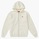 Supreme Small Box Zip Up Sweatshirt (SS19) White