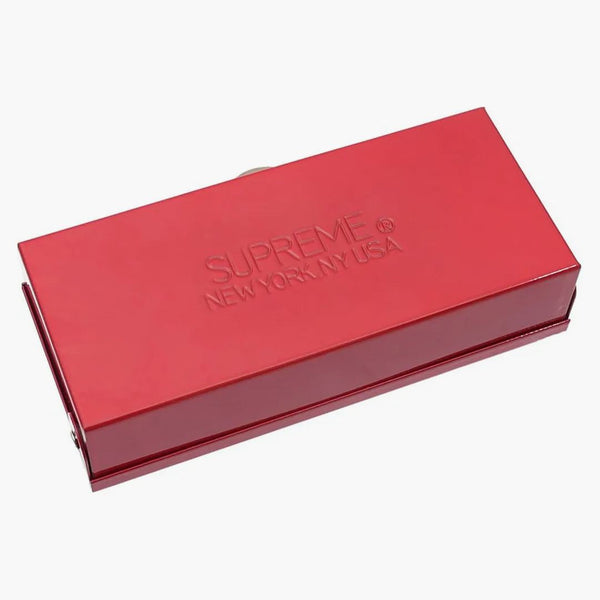 Supreme Small Metal Storage Box Red