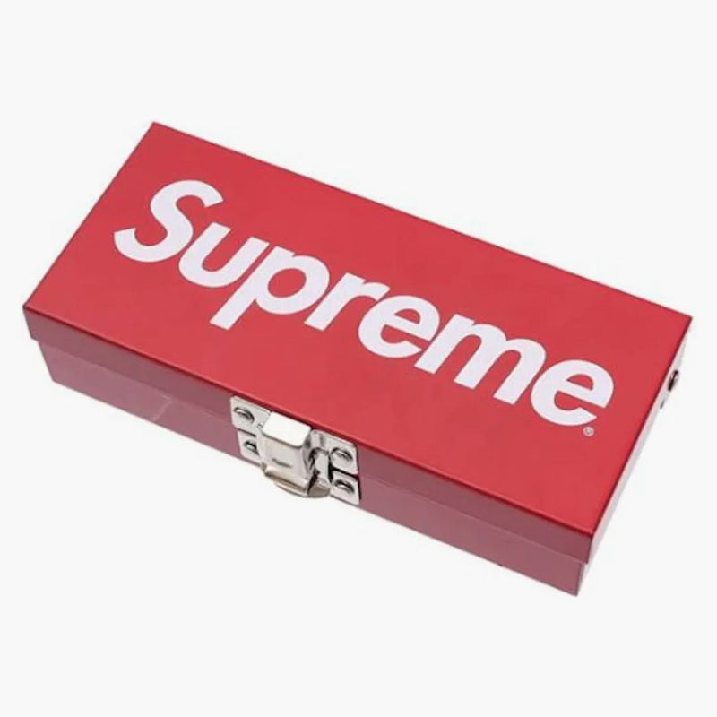 Supreme Small Metal Storage Box Red