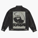 Supreme Smurfs Denim Trucker Jacket Black
