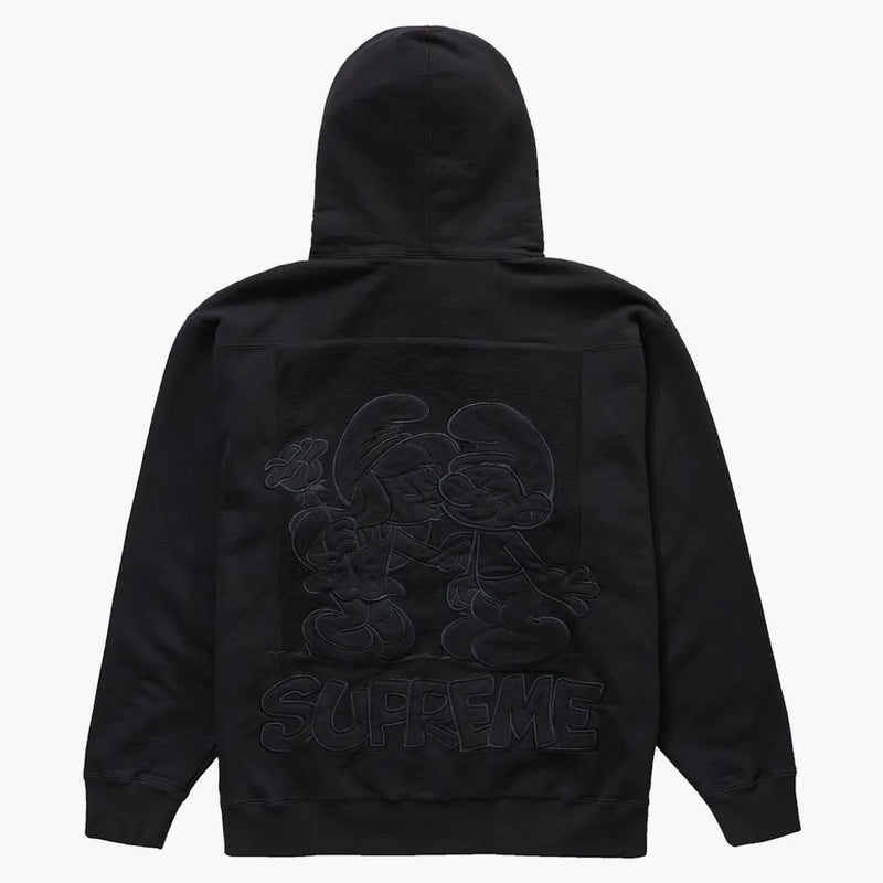 Supreme Smurfs Hooded Sweatshirt svart